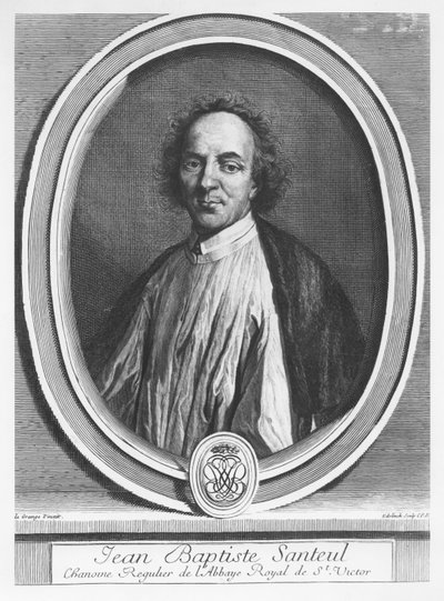 Portrait of Jean-Baptiste de Santeul by Gérard Edelinck